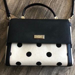 Kate Spade Canvas and Saffiano leather crossbody